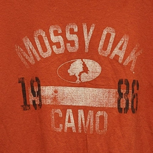 Mossy Oak 1986 Camo Mens XL 100% Cotton Short Sleeve Crew Neck Tee Shirt